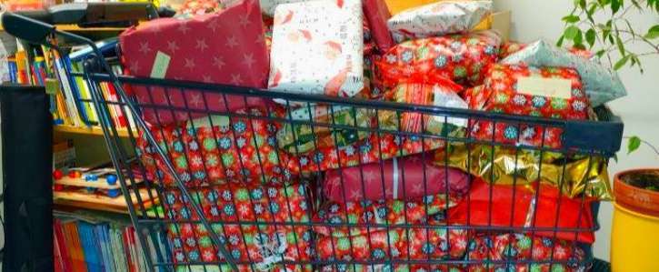 Aktion Weihnachtspäckchen für geflüchtete Kinder in Prenzlau